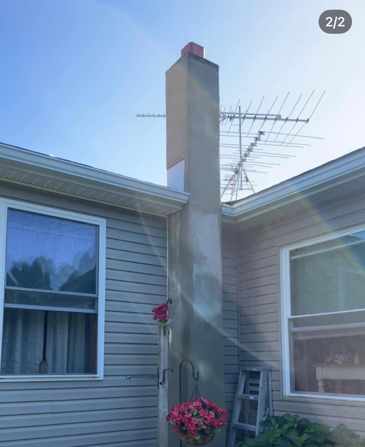 Chimney masonry repair work